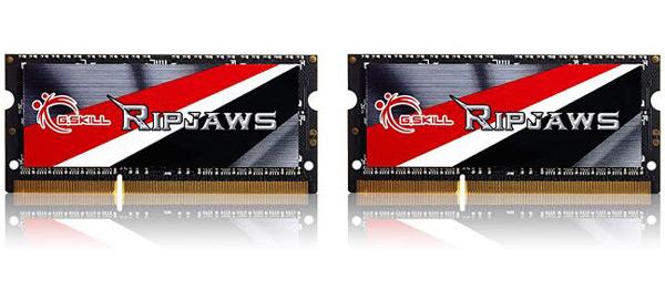 Модули памяти SO-DIMM DDR3L-2133 в наборе G.Skill Ripjaws суммарным объемом 16 ГБ работают с задержками 11-11-11-31
