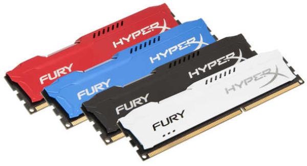 Серия модулей памяти HyperX Fury сменила в ассортименте Kingston серию HyperX Blu