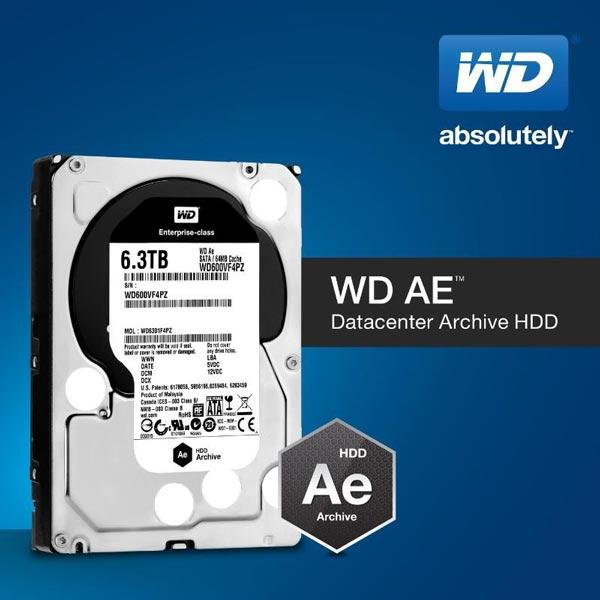 Жесткие диски WD Ae предназначены для хранения «холодных» данных