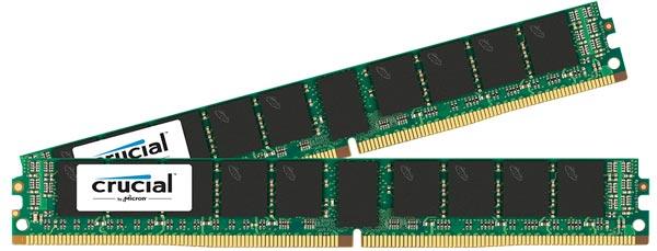 Модули памяти DDR4 Crucial LRDIMM и VLP RDIMM предназначены для серверов
