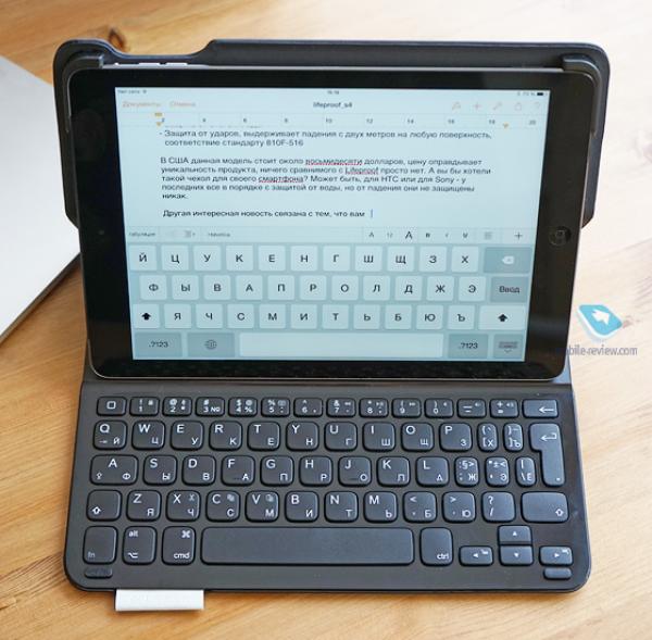 Футляр-книжка с клавиатурой Logitech Ultrathin Keyboard Folio для iPad Air 