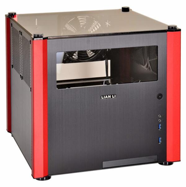 Компьютерные корпуса Lian Li PC-V359 и PC-Q36 доступны в золотистом и черно-красном вариантах