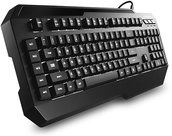 Мембранная игровая клавиатура Cooler Master CM Storm Suppressor оснащена белой подсветкой