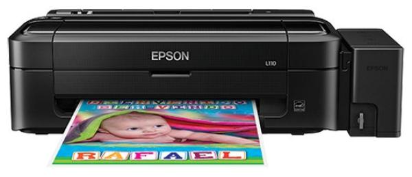 Принтер струйный Epson L110, A4, 5760*1440dpi, 27/15стр/мин, 4 цвета, USB2.0, СНПЧ