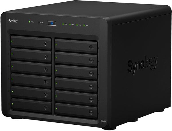 Сетевое хранилище Synology DiskStation DS2415+ рассчитано на 12 накопителей