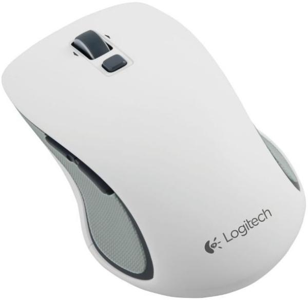 Мышь беспроводная лазерная Logitech M560 Wireless Mouse, USB, 6 кнопок, колесо <>, FM, 1*AA, белый, 910-003914