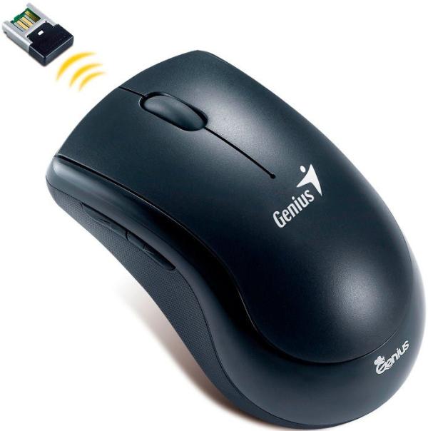 Мышь беспроводная оптическая Genius Ergo 7000, USB, 5 кнопок, колесо, FM 10м, 1200dpi, 1*AA, программируемая, черный