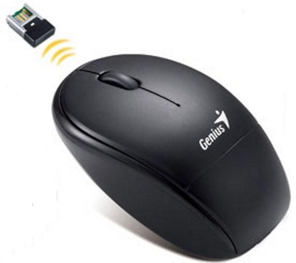 Мышь беспроводная оптическая Genius Traveler 6000 Blk, USB, 3 кнопки, колесо, FM, 1200dpi, 1*AAA, для ноутбука, черный