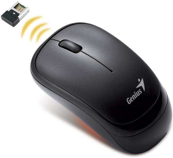 Мышь беспроводная оптическая Genius Traveler 6000X, USB, 3 кнопки, колесо, FM 10м, 1200dpi, 1*AAA, для ноутбука, черный