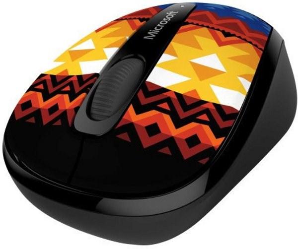 Мышь беспроводная оптическая Microsoft Wireless Mobile Mouse 3500 Artist Studio S5 Koivo, USB, BlueTrack, 3 кнопки, колесо, FM 5м, 1000dpi, 1*AA, для ноутбука, разноцветный, GMF-00363