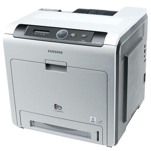 Принтер лазерный цветной Samsung CLP-620ND, A4, 9600*600dpi, 20/20стр/мин, 256/512MB, LAN, USB2.0, дуплекс, 65000стр/мес