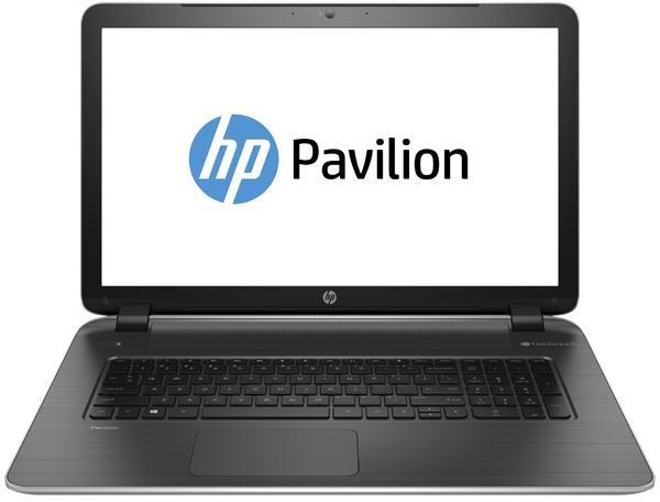 Ноутбук 17" HP Pavilion 17-f152nr (K1X73EA), Core i3-4030U 1.9 4GB 500GB 1600*900 iHM76(iHD4400) GT830M 2GB DVD-RW USB2.0/2USB3.0 LAN WiFi BT HDMI камера MMC/SD 2.9кг W8.1 черный-серебристый