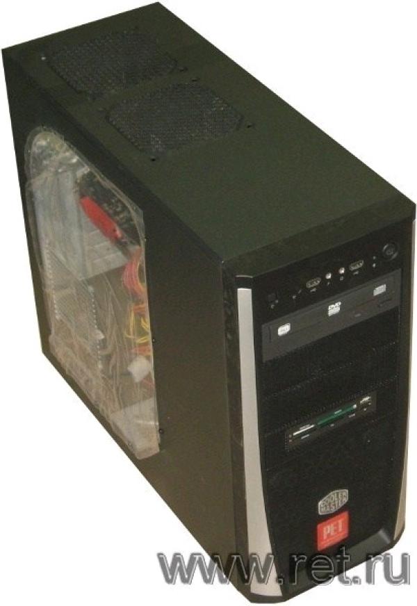 Компьютер РЕТ, Athlon II X3 455 3.3/ ASUS M5A78L Звук SPDIF Видео LAN1Gb USB3.0/ DDR3 8GB/ Gf GTX650 1GB/ 1TB / DVD-RW/ /SD/xD/ Coolermaster ATX 500Вт USB2.0 Audio черный-серебристый W7HP