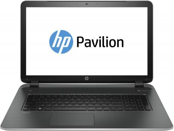 Ноутбук 17" HP Pavilion 17-f103nr (K5F12EA), AMD A8-6410 2.0 6GB 750GB 1600*900 R7 M260 2GB DVD-RW USB2.0/2USB3.0 LAN WiFi BT HDMI камера SD 2.9кг W8.1 черный-серебристый