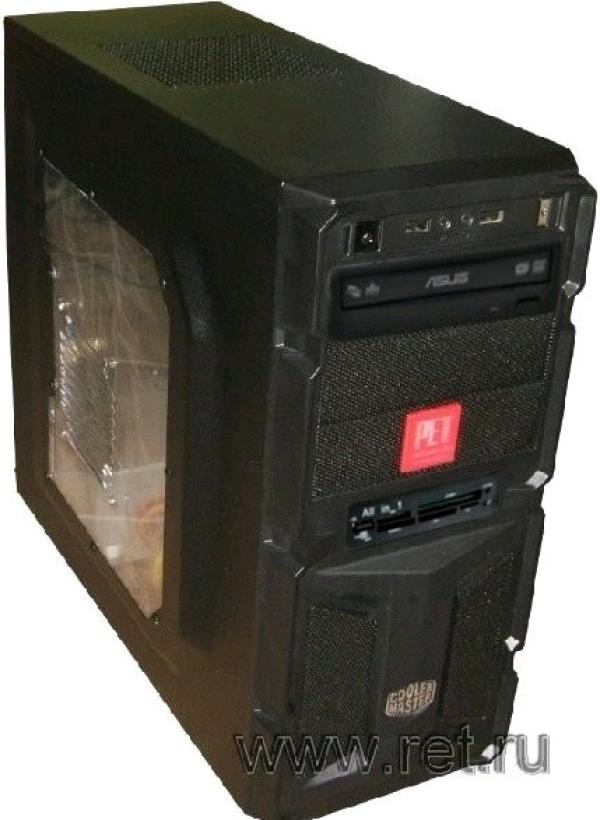 Компьютер Эверест Премиум, Core i3-4130 3.4/ ASUS H81M Звук Видео DVI/VGA LAN1Gb USB3.0/ DDR3 4GB/ Gf GTX650 1GB/ 1TB / DVD-RW/ CF/MMC/MS/SD/xD/ Coolermaster ATX 500Вт USB2.0 Audio черный