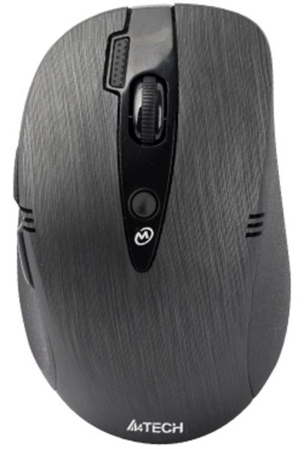 Мышь беспроводная оптическая A4 Tech G10-660FL, USB, 7 кнопок, колесо <>, FM 15м, коврик, лазерная указка, программируемая, для ноутбука, черный