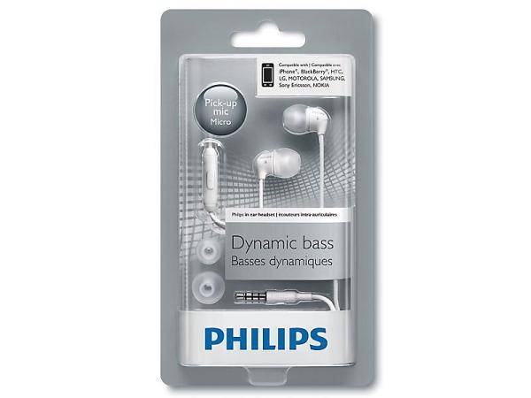 В марте супер цена на наушники с микрофоном проводные вставные Philips!