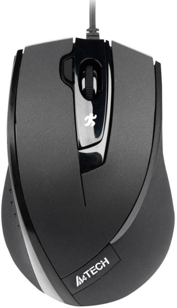 Мышь оптическая A4 Tech N-600X-1, USB, 4 кнопки, колесо <>, 1600/1000/600dpi, программируемая, черный