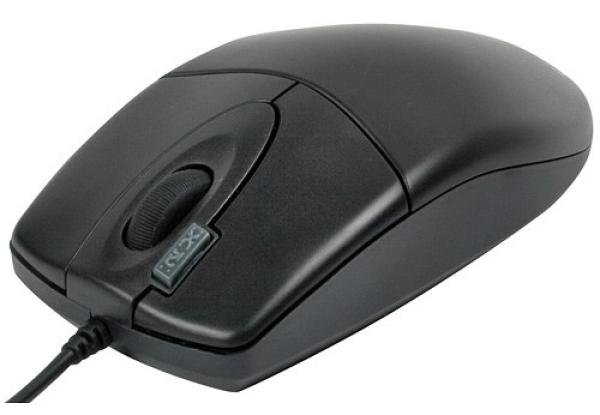 Мышь оптическая A4 Tech OP-620D, USB, 4 кнопки, колесо, 800dpi, кнопка двойного клика, черный