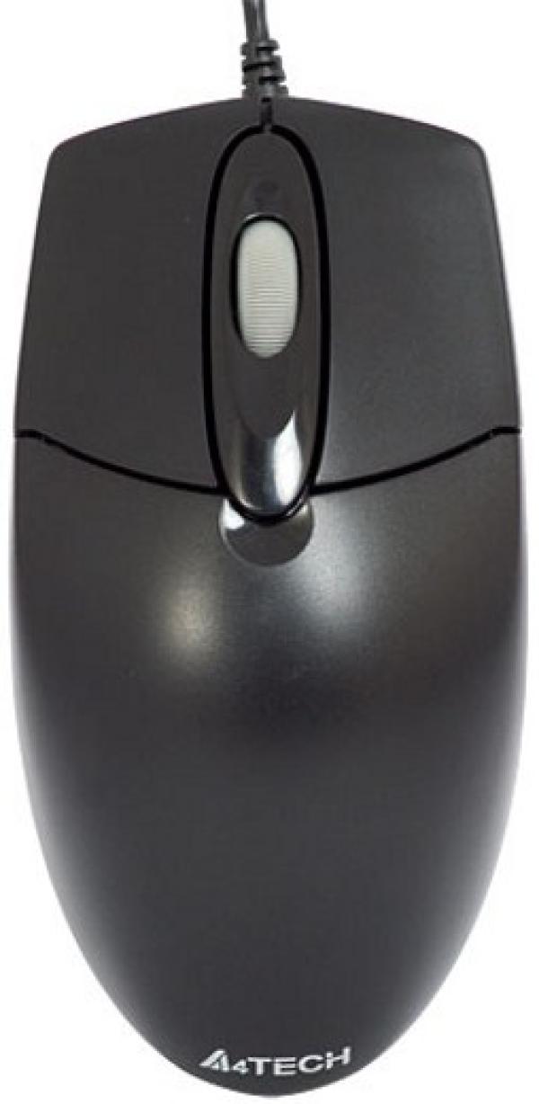Мышь оптическая A4 Tech OP-720, PS/2, 3 кнопки, колесо, 800dpi, черный