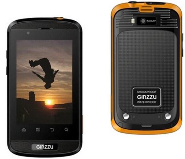 Смартфон 2*sim Ginzzu R8 Dual, 2*1.3ГГц, 3.5" 480*320, SD-micro, GSM/3G, GPS, BT, WiFi, G-sensor, радио, 2 камеры 5/0.3Мпикс, Android 4.2, 66*122*17мм 123г, черный