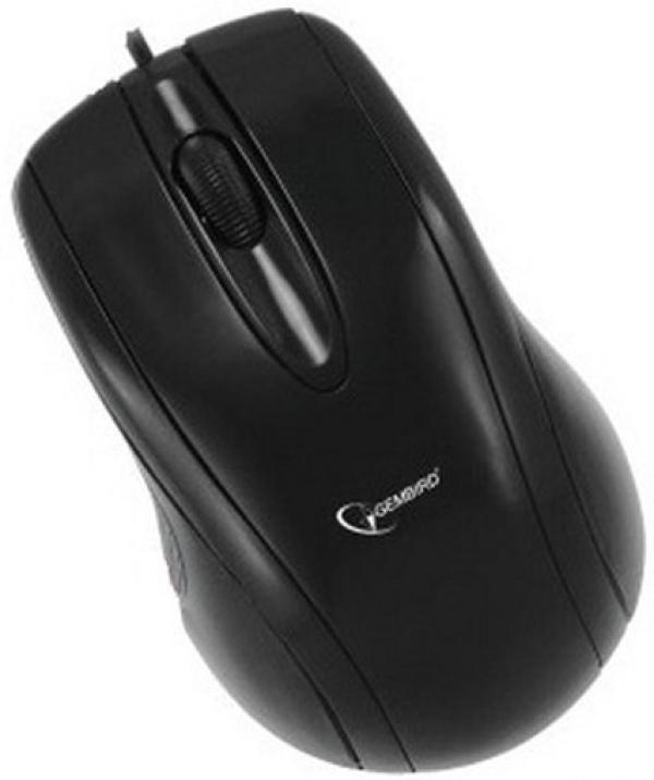 Мышь оптическая Gembird MUSOPTI8-801U, USB, 3 кнопки, колесо, 800dpi, черный