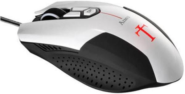 Мышь оптическая Aerocool Templarius Arma, USB, 6 кнопок, колесо, 2600/1600/800dpi, подсветка, черный-белый