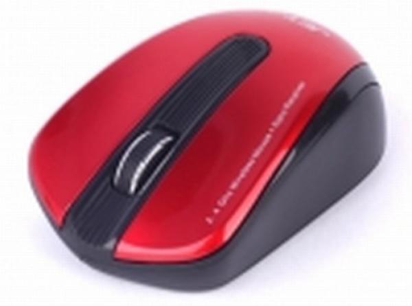 Мышь беспроводная оптическая JETAccess Comfort OM-U33G, USB, 3 кнопки, колесо, FM 10м, 1000dpi, 2*AAA, для ноутбука, красный