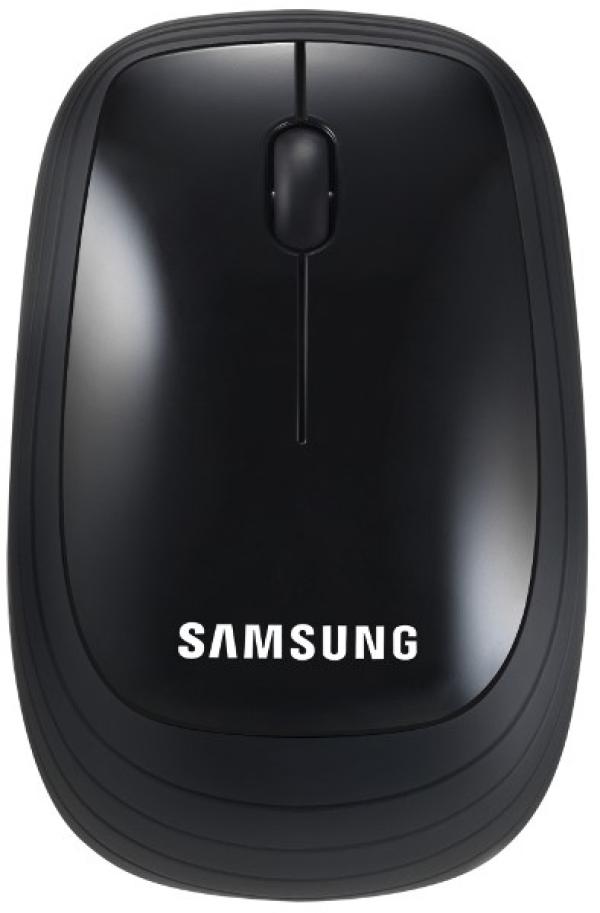 Мышь беспроводная лазерная Samsung Pebble (AA-SM7PWRB), 3 кнопки, колесо, USB, FM 10м, 1600dpi, 1*AA, черный