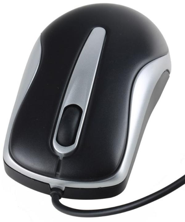 Мышь оптическая 3Cott M-110, USB, 3 кнопки, колесо, 800dpi, черный-серебристый
