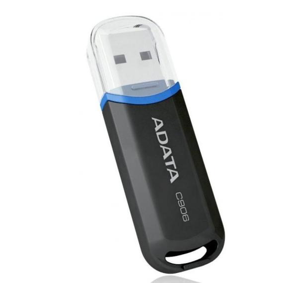 Флэш-накопитель USB2.0   8GB A-Data Classic C906 AC906-8G-RBK, черный-голубой