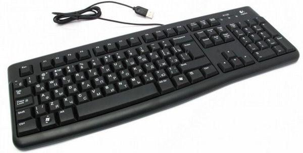 Клавиатура Logitech Keyboard K120, USB, влагозащищенная, черный, 920-002522