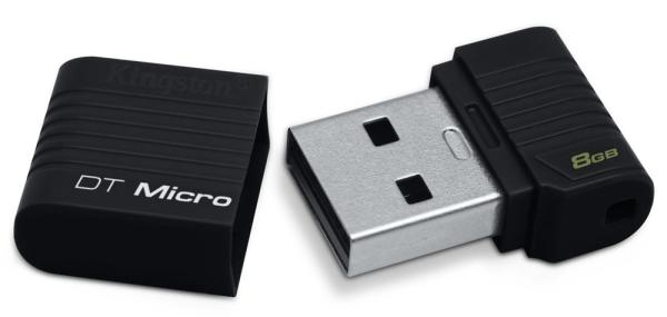Флэш-накопитель USB2.0   8GB Kingston Data Traveler DTMicro DTMCK/8GB, компактный, черный