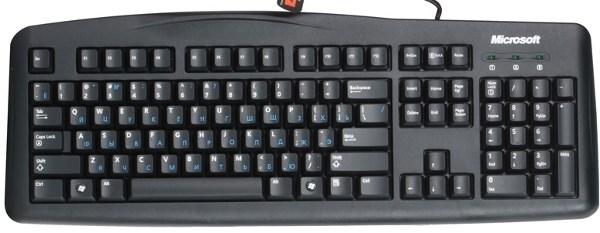 Клавиатура Microsoft Wired Keyboard 200, USB, черный, 6JH-00019