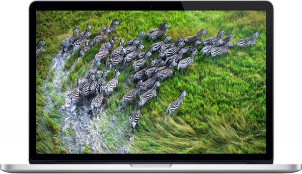 Ноутбук 15" Apple MacBook Pro 15 MGXA2RU/A, Core i7 2.2 16GB 256GB SSD 2880*1800 2*USB3.0 WiFi BT HDMI/2miniDisplayPort камера SD/SDHC/SDXC подсветка клавиатуры 2кг MacOS X 10.9 серебристый