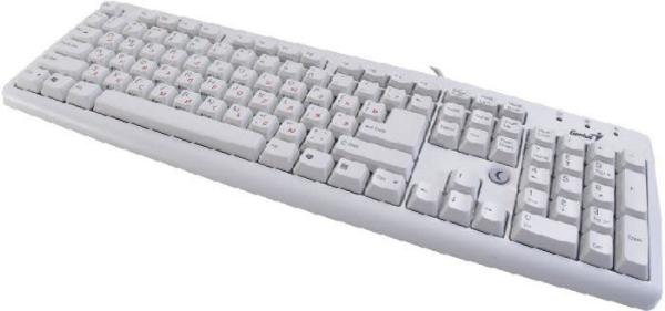 Клавиатура Genius KB-06XE, PS/2, белый