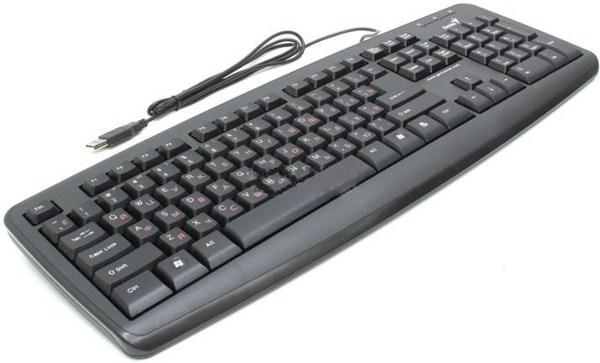 Клавиатура Genius KB-110X, USB, влагозащищенная, черный