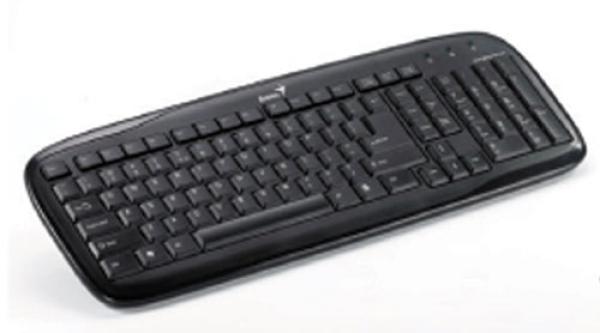 Клавиатура Genius SlimStar 110, PS/2, влагозащищенная, черный