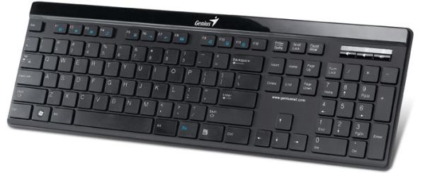 Клавиатура Genius SlimStar i222, USB, Multimedia 3 кнопки, черный