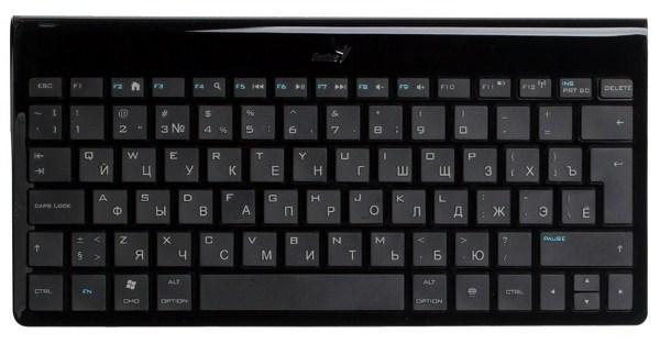 Клавиатура беспроводная Genius LuxePad 9100, BT, Multimedia 7 кнопок, Slim, для Android/iPad, компактная, черный