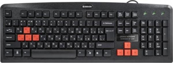 Клавиатура Defender Warhead GK-1102, USB, черный