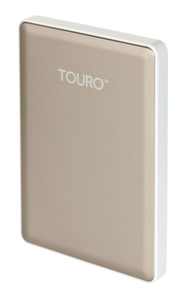 Жесткий диск внешний 2.5" USB3.0  1TB Hitachi Touro S (0S03754), 7200rpm, microUSB B, компактный, золотистый