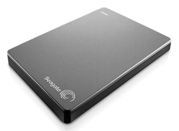 Жесткий диск внешний 2.5" USB3.0  1TB Seagate Backup Plus STDR1000201, 5400rpm, 16MB cache, microUSB B, компактный, серебристый