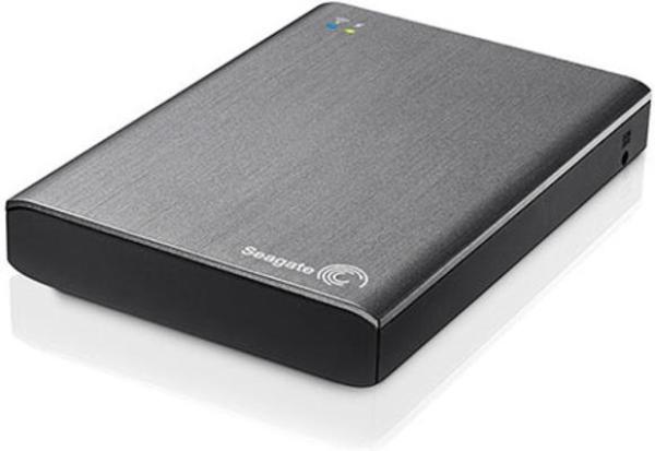 Жесткий диск внешний 2.5" USB3.0  1TB Seagate Wireless Plus (STCK1000200), 5400rpm, microUSB B, компактный, серый