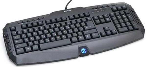 Клавиатура Zalman ZM-K300M, USB, Multimedia 20 кнопок, черный