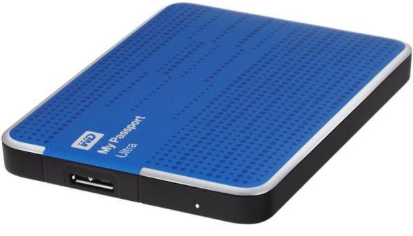 Жесткий диск внешний 2.5" USB3.0 2TB WD My Passport Ultra WDBBUZ0020BBL, 5400rpm, microUSB B, компактный, синий