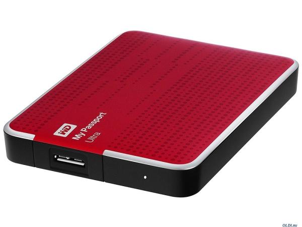 Жесткий диск внешний 2.5" USB3.0 2TB WD My Passport Ultra WDBBUZ0020BRD-EEUE, 5400rpm, microUSB B, компактный, красный