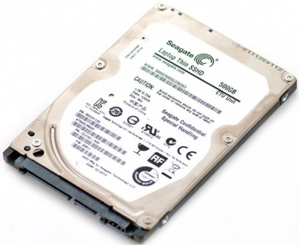 Жесткий диск 2.5" SATA  500GB + SSD 8GB Seagate Laptop Thin SSHD (ST500LM000), SATAIII, MLC, 5400rpm, 64MB cache, NCQ, AF, для ноутбука