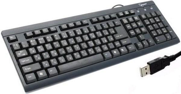 Клавиатура Gembird KB-8300U-BL-R, USB, влагозащищенная, черный