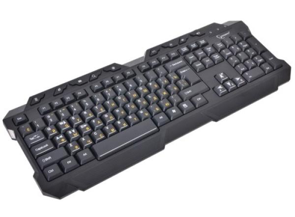 Клавиатура Gembird KB-G10U, USB, Multimedia 9 кнопок, черный